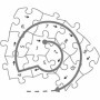 Puzzle 3D patrula de noapte a catelusilor 72 piese